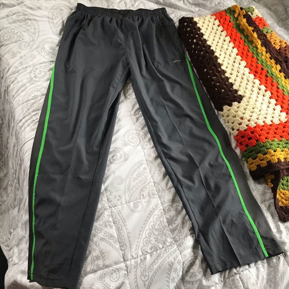 SOLD Track Running Athletic Pants MEN Ankle Zip - Picture 1 of 5